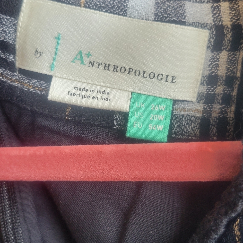 Anthropologie A+plus Sarah Black and Blue Plaid Tunic Dress - Picture 14 of 16